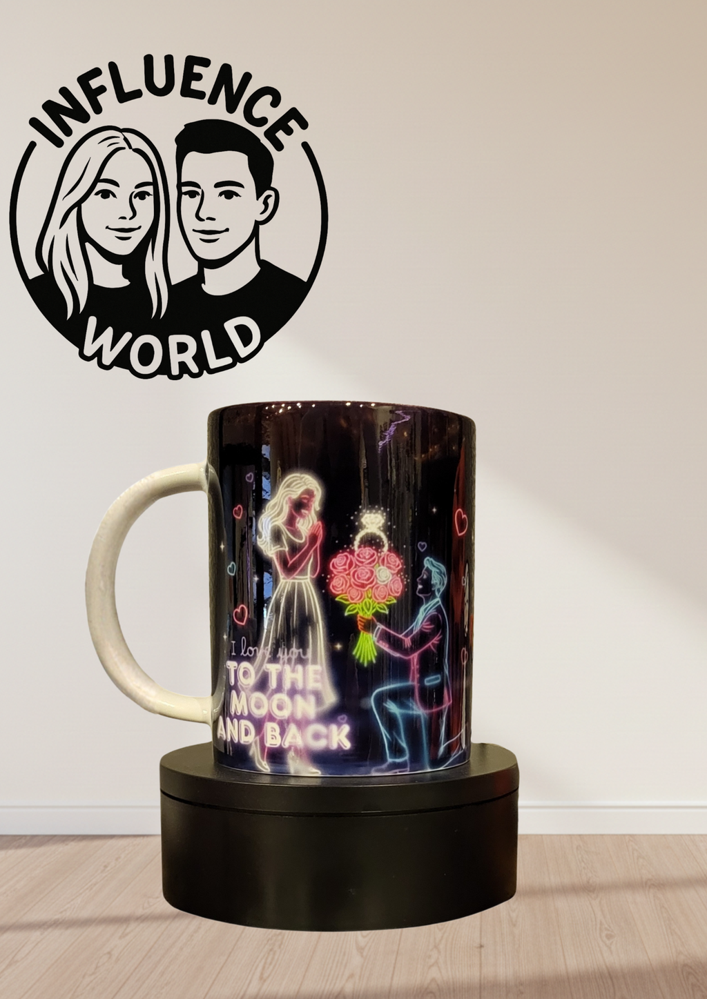 Fest der Liebe Valentinstag Tasse Motiv To the moon and back