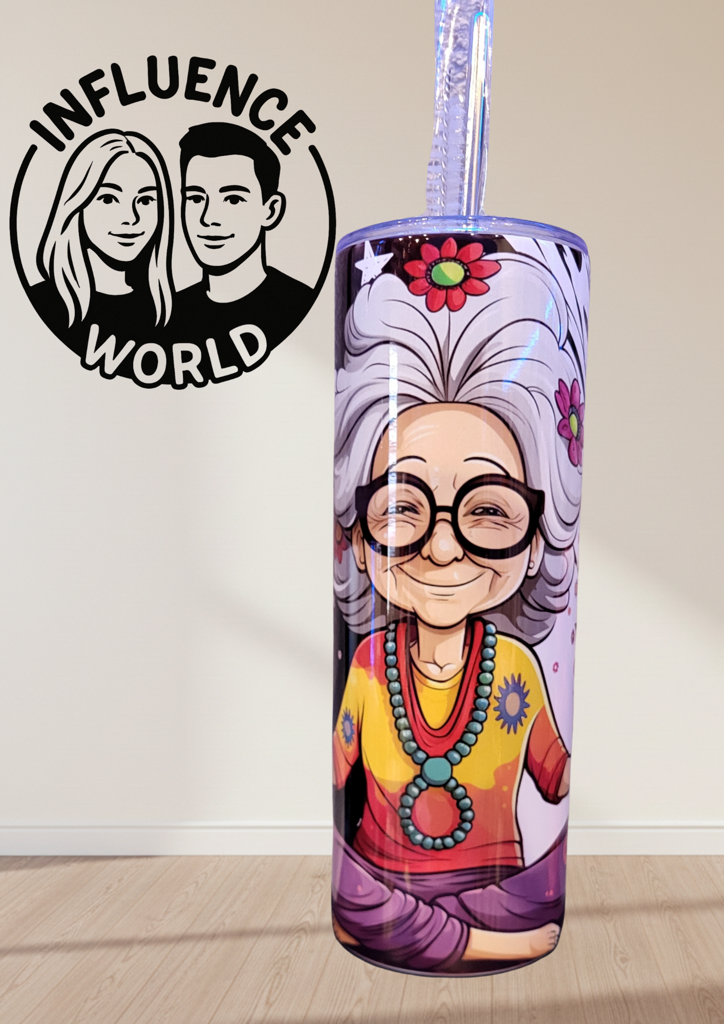 20 OZ sublimierter Tumbler Alubecher für Warm und Kaltgetränke Motiv Innerer Frieden