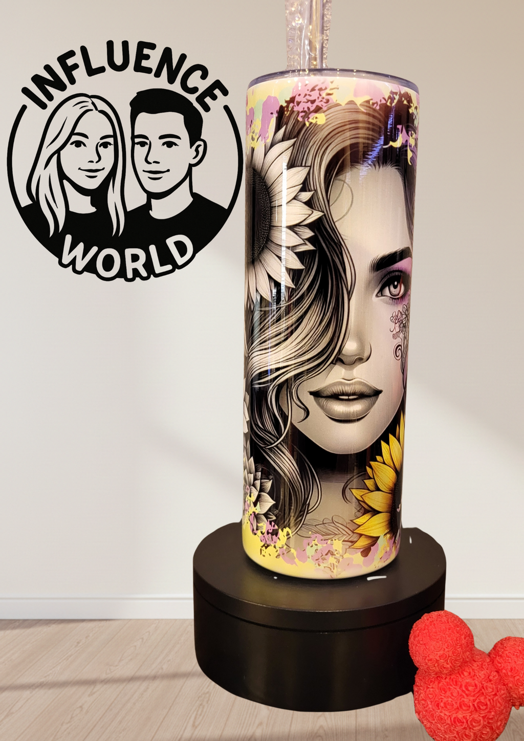 20 OZ sublimierter Tumbler Alubecher für Warm und Kaltgetränke Motiv Life is to  short