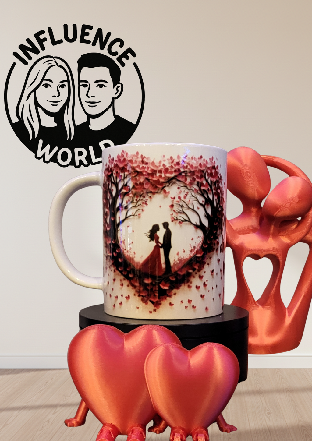 Fest der Liebe Valentinstag Tasse Motiv Baumherz