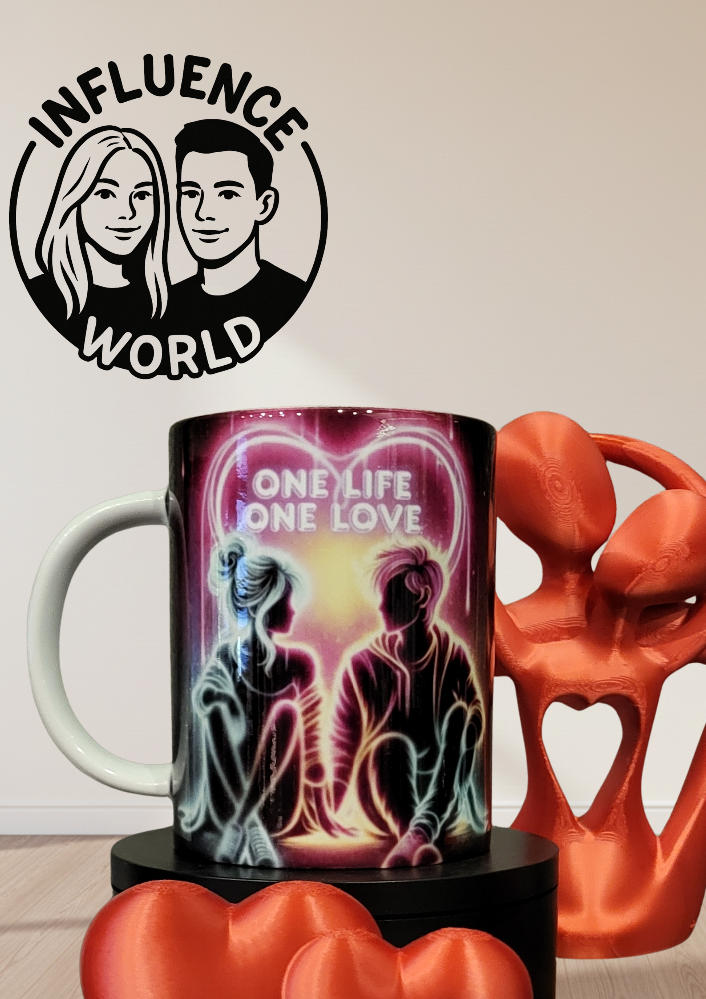 Fest der Liebe Valentinstag Tasse Motiv One life one love