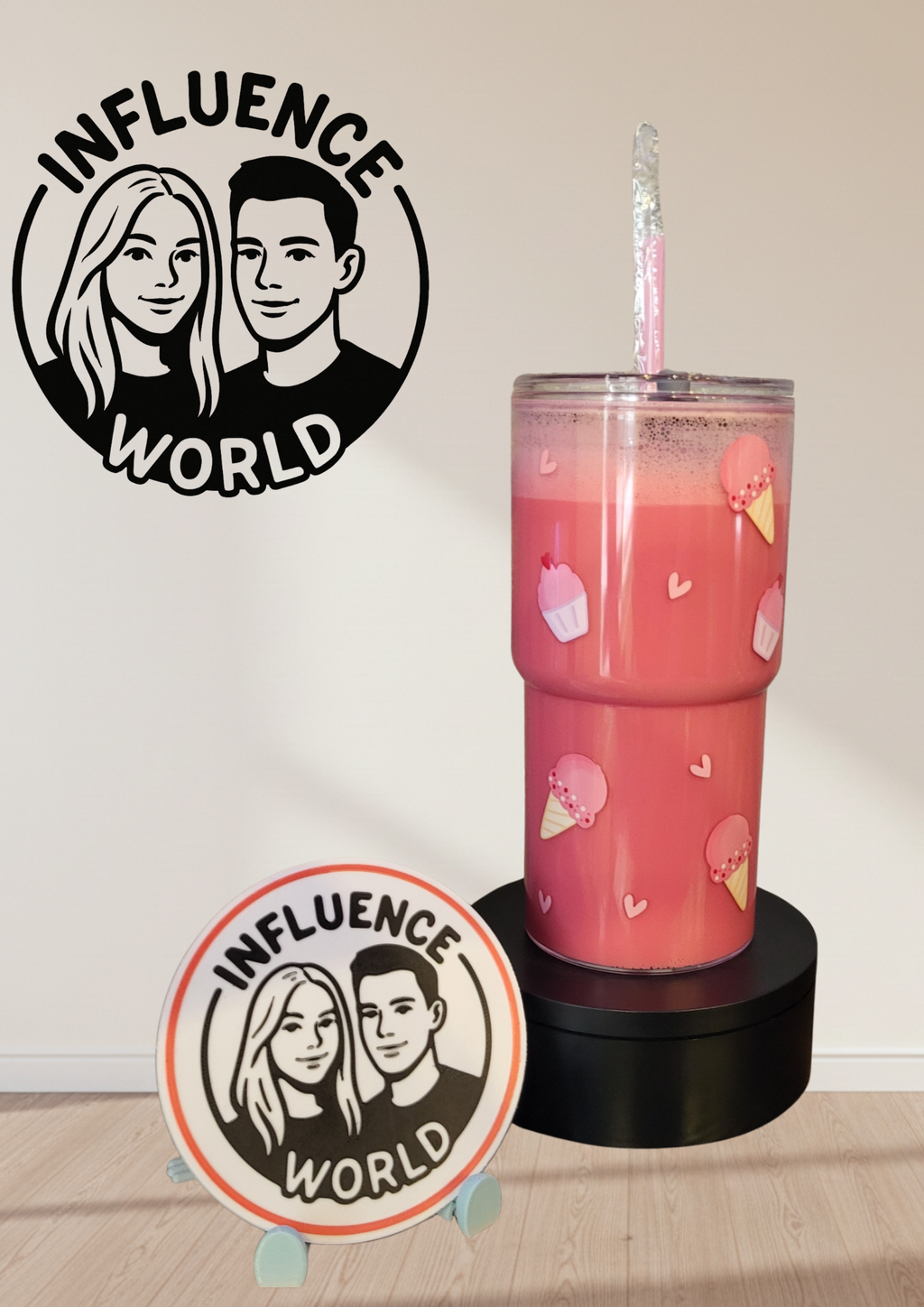 Milkshake Edition 20oz mit Motiv Snowglobetumbler Unikat
