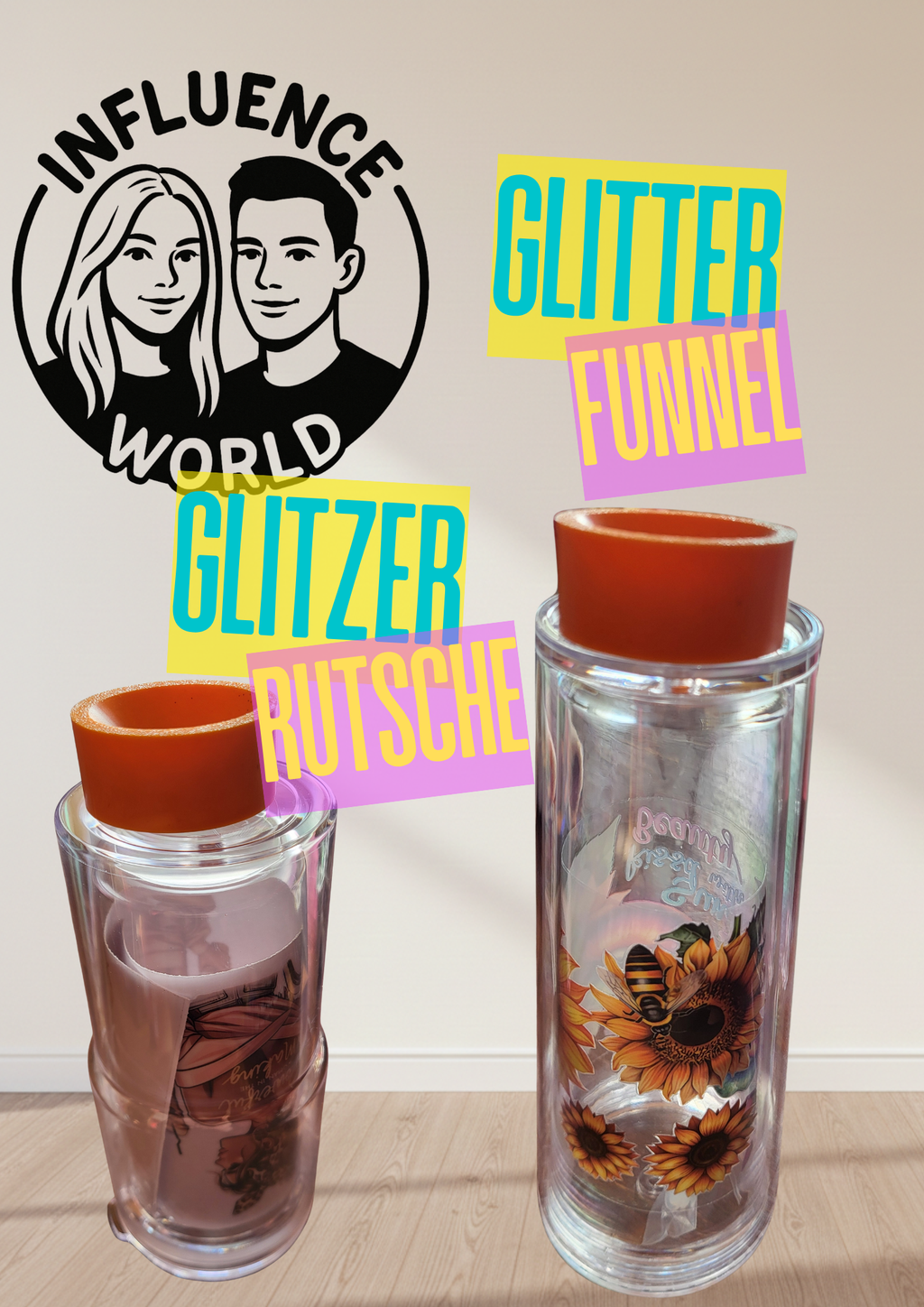 Snowglobe Tumbler magische Glitzerrutsche 24 & 30 OZ