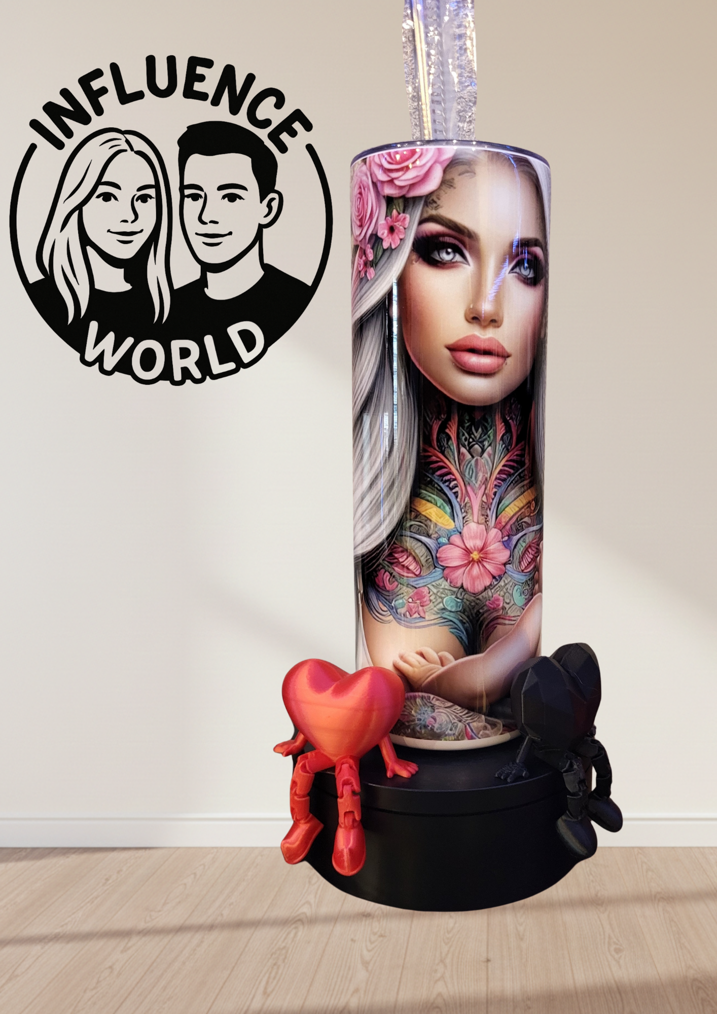 20 OZ sublimierter Tumbler Alubecher für Warm und Kaltgetränke Motiv Baby Angel