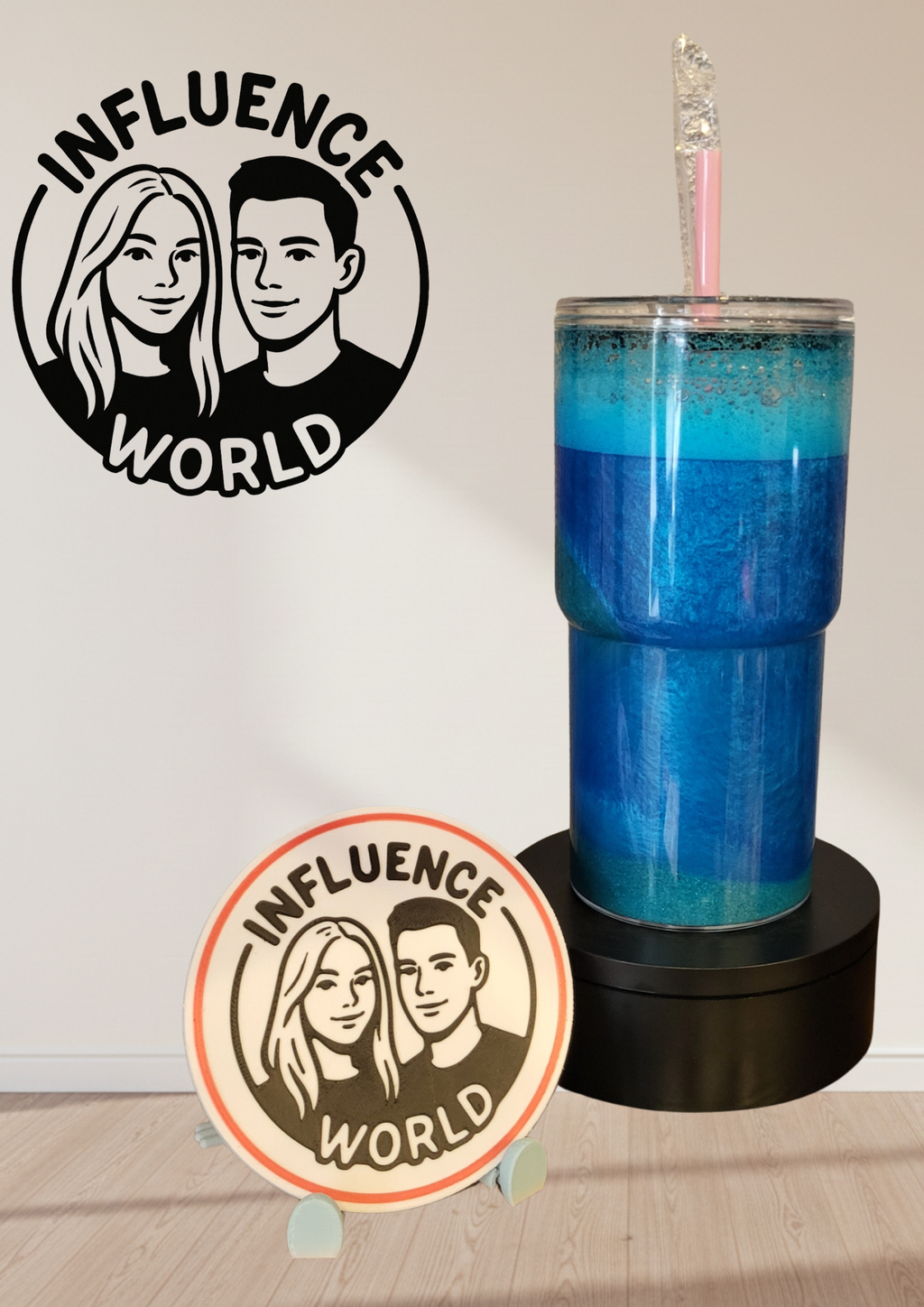 Ocean Breeze in Your Hand Edition mit Motiv möglich 20oz Snowglobetumbler Unikat