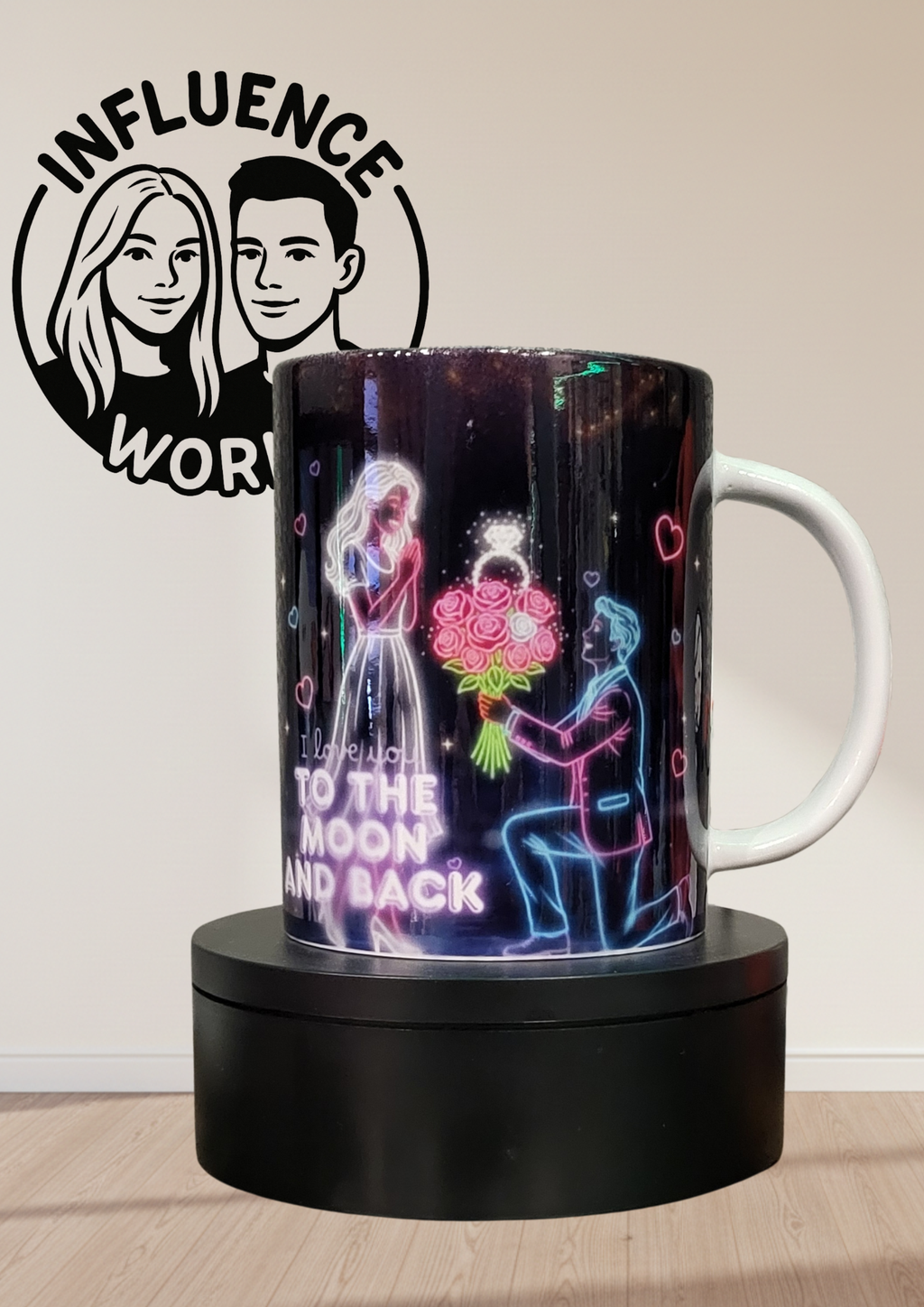 Fest der Liebe Valentinstag Tasse Motiv To the moon and back