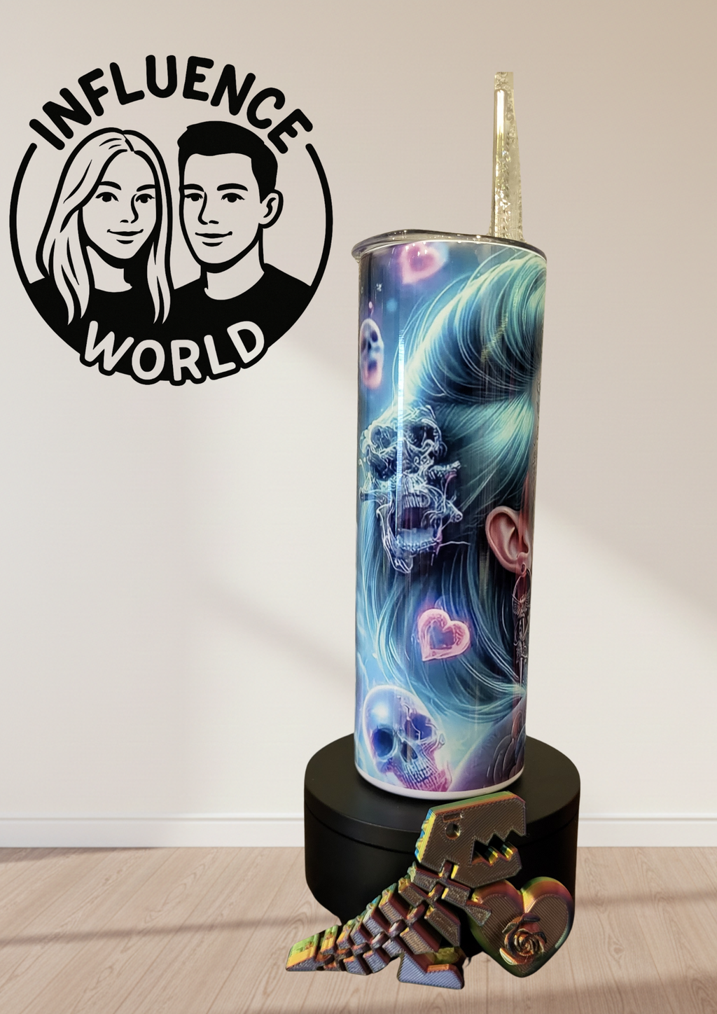 20 OZ sublimierter Tumbler Alubecher für Warm und Kaltgetränke Motiv Smoki Lady