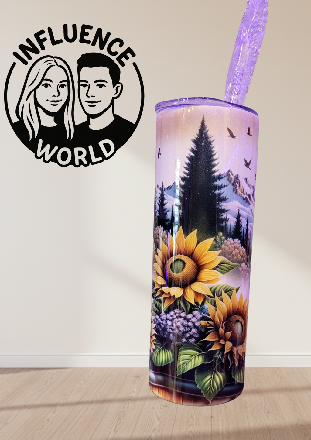 20 OZ sublimierter Tumbler Alubecher für Warm und Kaltgetränke Motiv Cowgirl am Baden