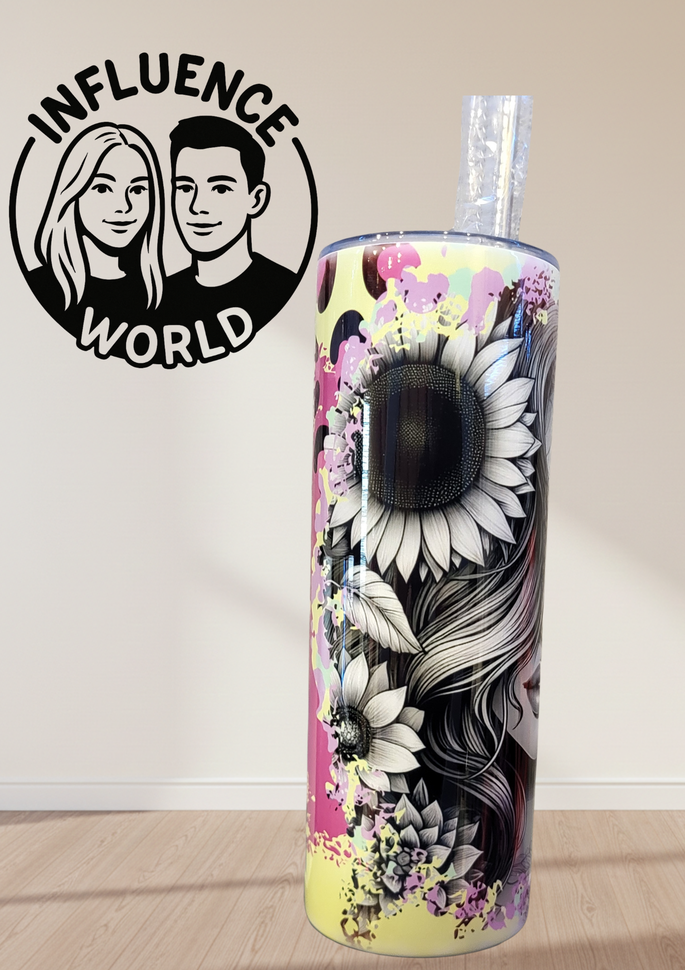 20 OZ sublimierter Tumbler Alubecher für Warm und Kaltgetränke Motiv Life is to  short