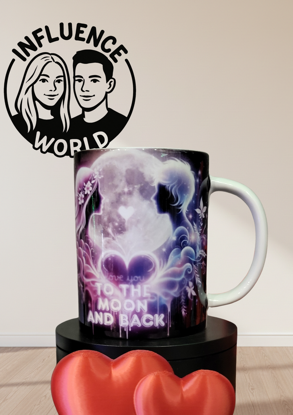 Fest der Liebe Valentinstag Tasse Motiv to the moon and back Version 2