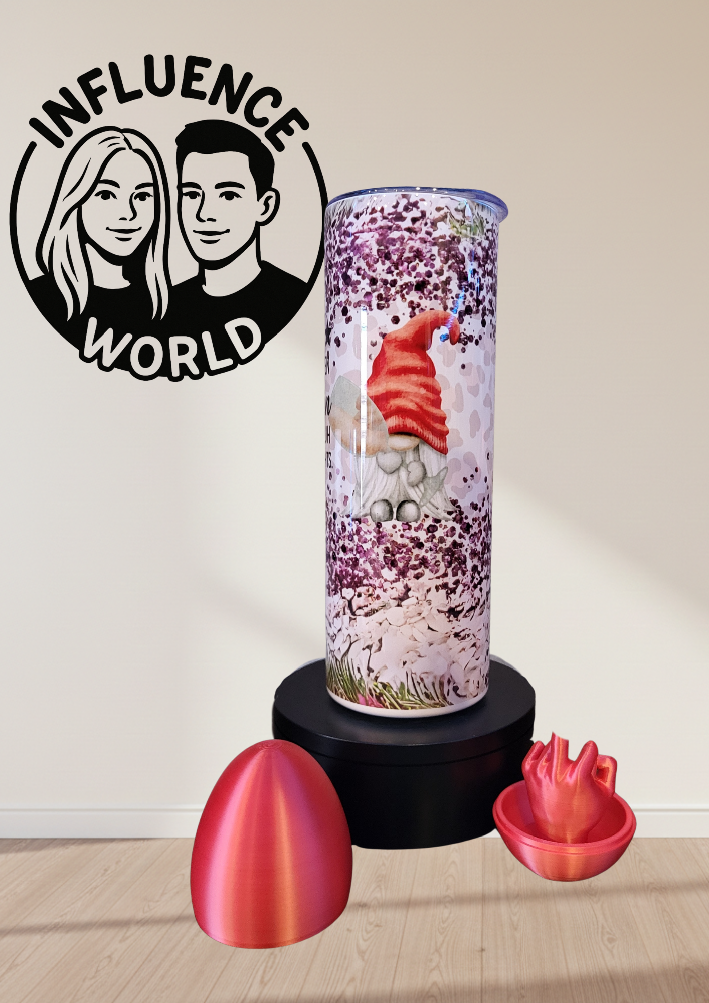 20 OZ sublimierter Tumbler Alubecher für Warm und Kaltgetränke Motiv Fünfter Glühwein