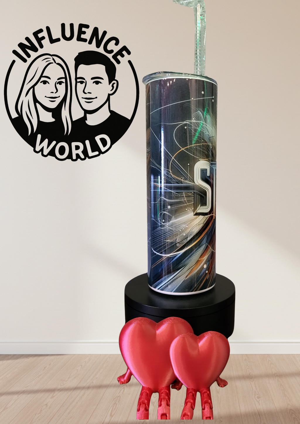 20 OZ sublimierter Tumbler Alubecher für Warm und Kaltgetränke Motiv Stärke Strenght