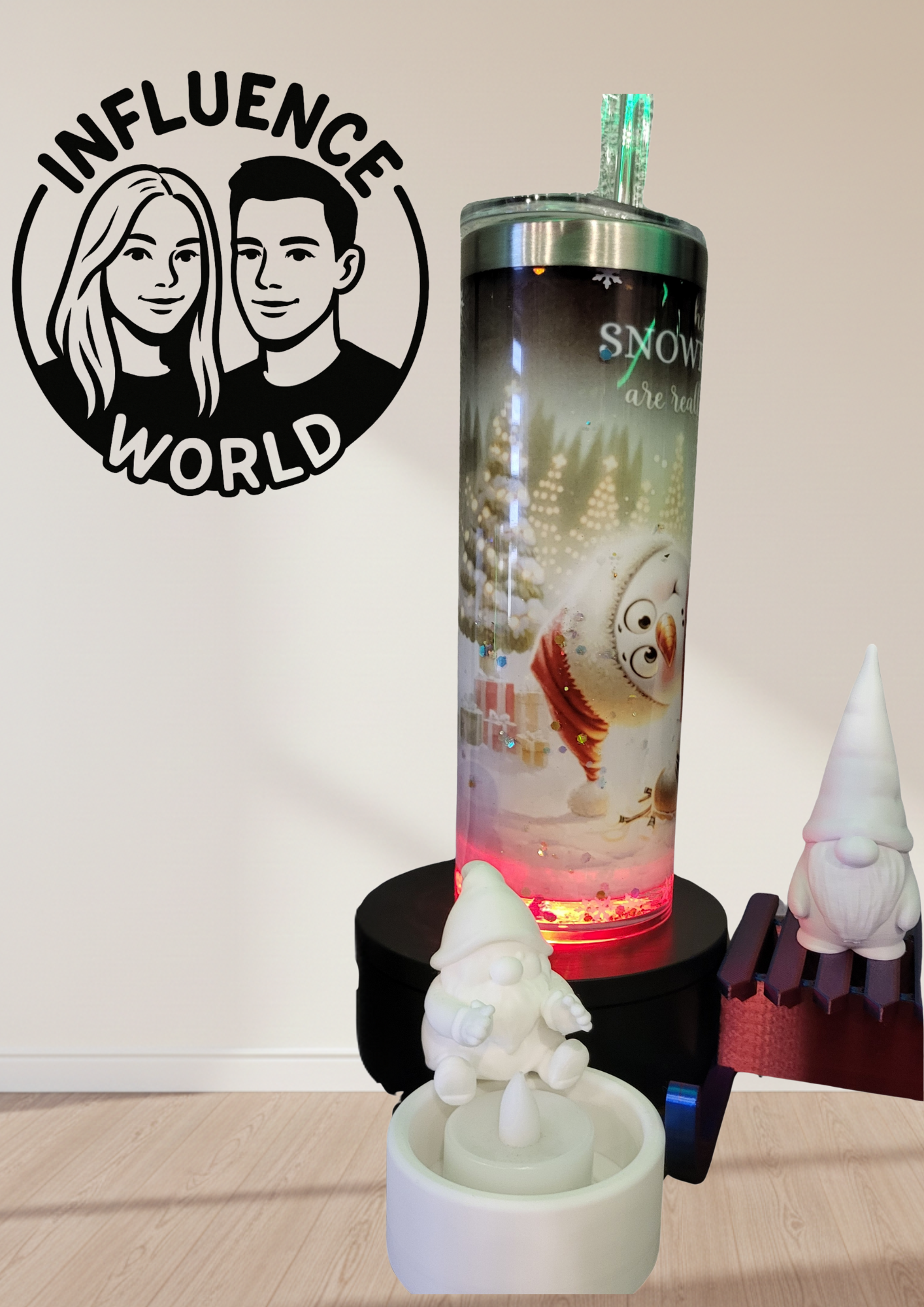 So werden Schneeflocken gemacht 20 OZ Thermobecher mit Glitzer