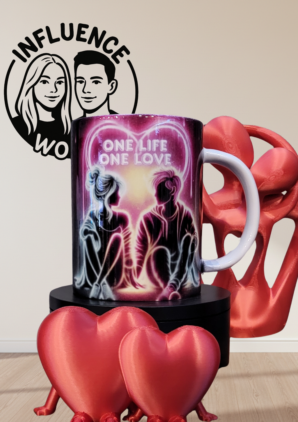 Fest der Liebe Valentinstag Tasse Motiv One life one love