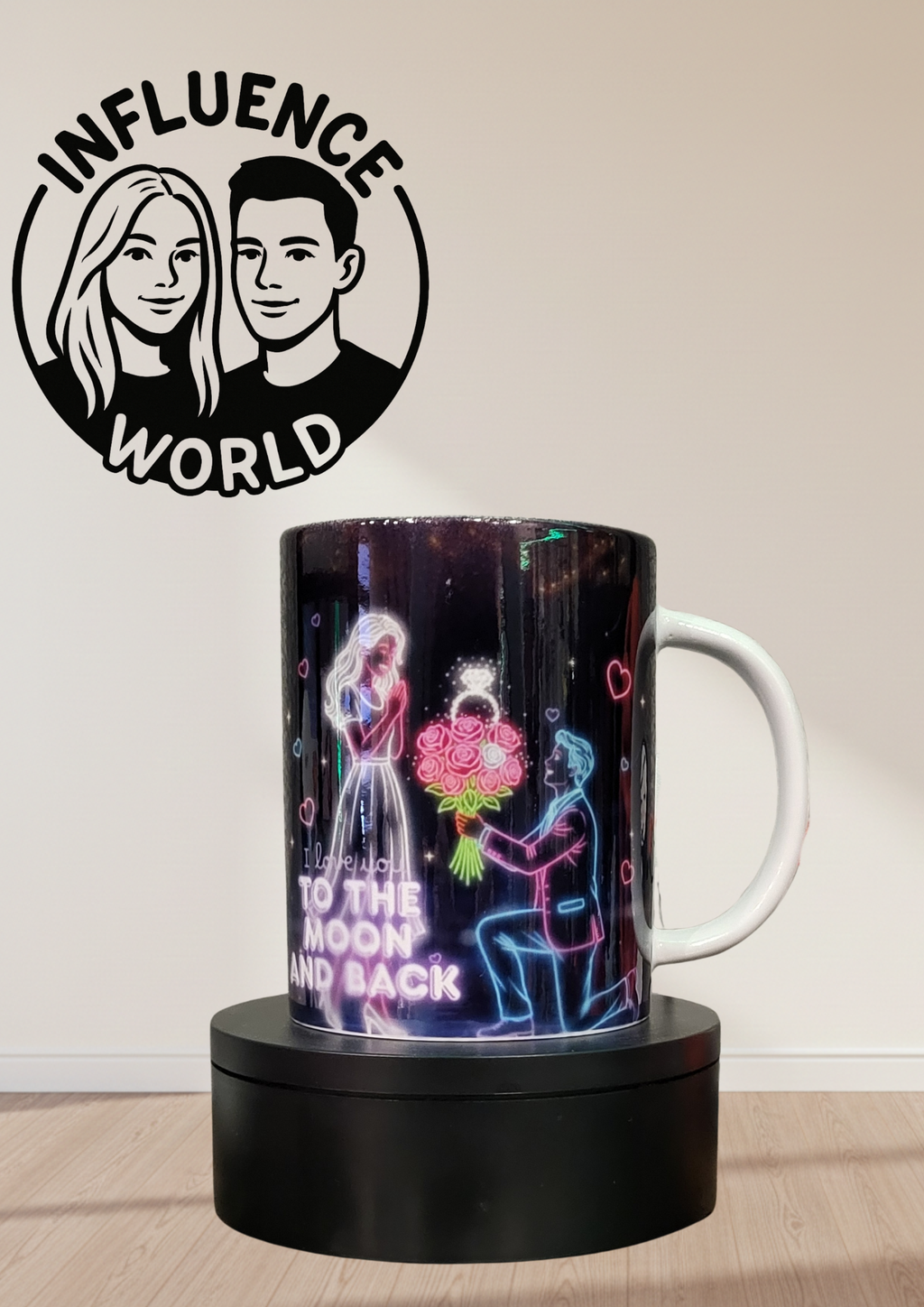 Fest der Liebe Valentinstag Tasse Motiv To the moon and back