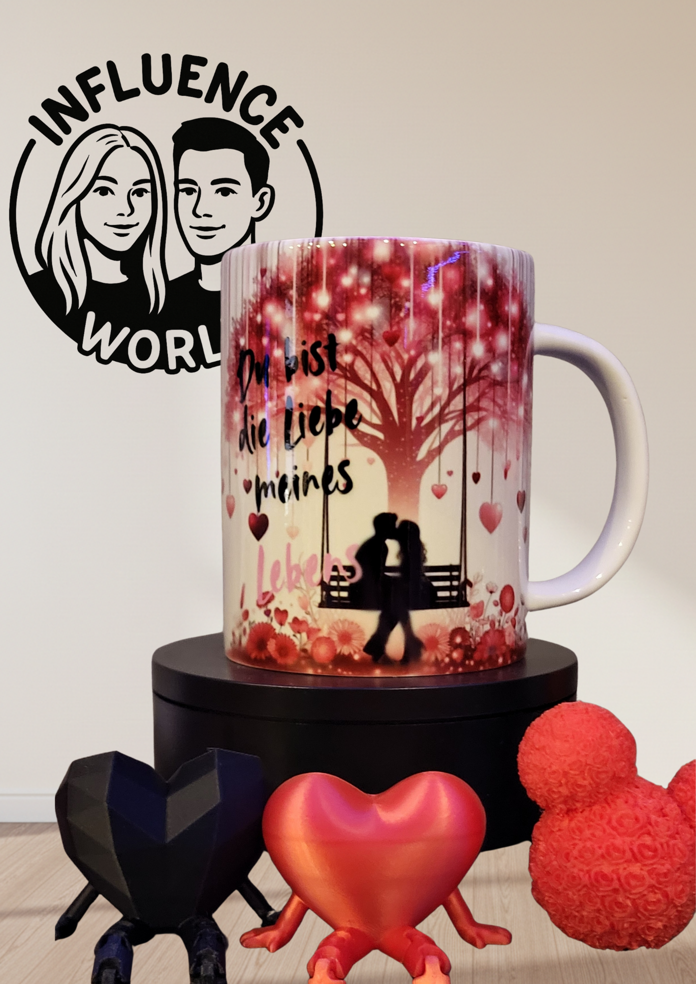 Fest der Liebe Valentinstag Tasse Motiv Schaukel