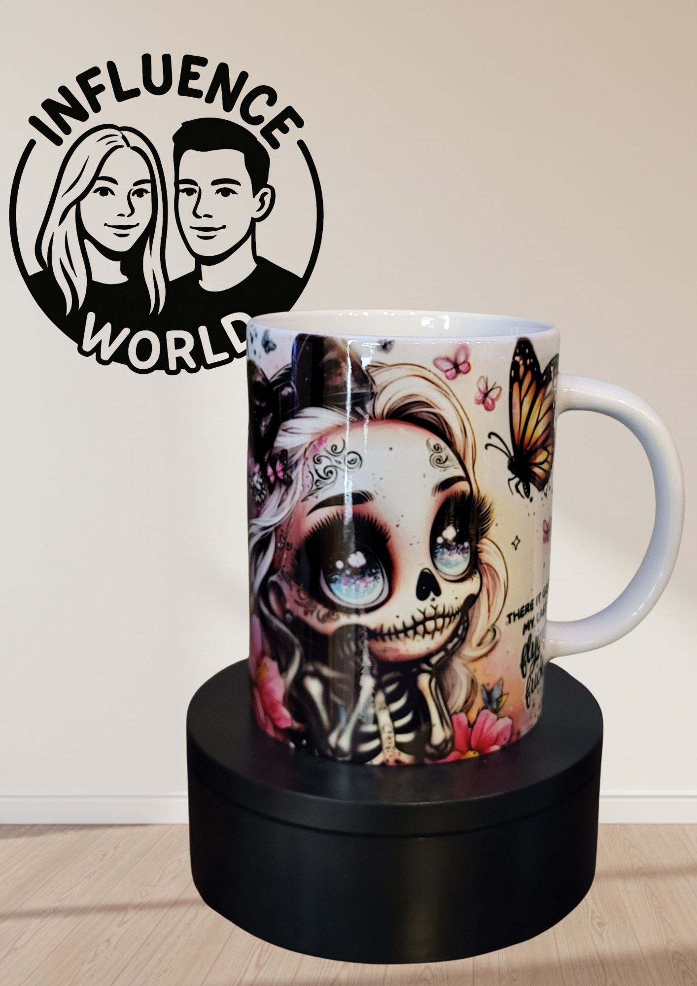 Tasse mit La Catrina Girl Mein letzter Nerv 15OZ