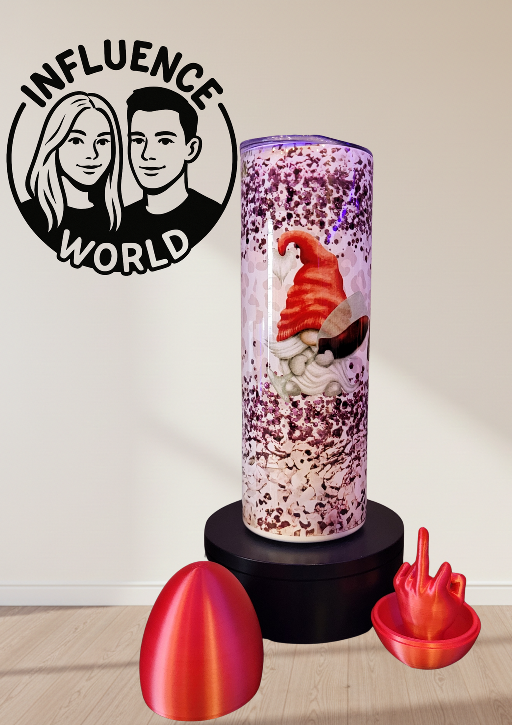 20 OZ sublimierter Tumbler Alubecher für Warm und Kaltgetränke Motiv Fünfter Glühwein