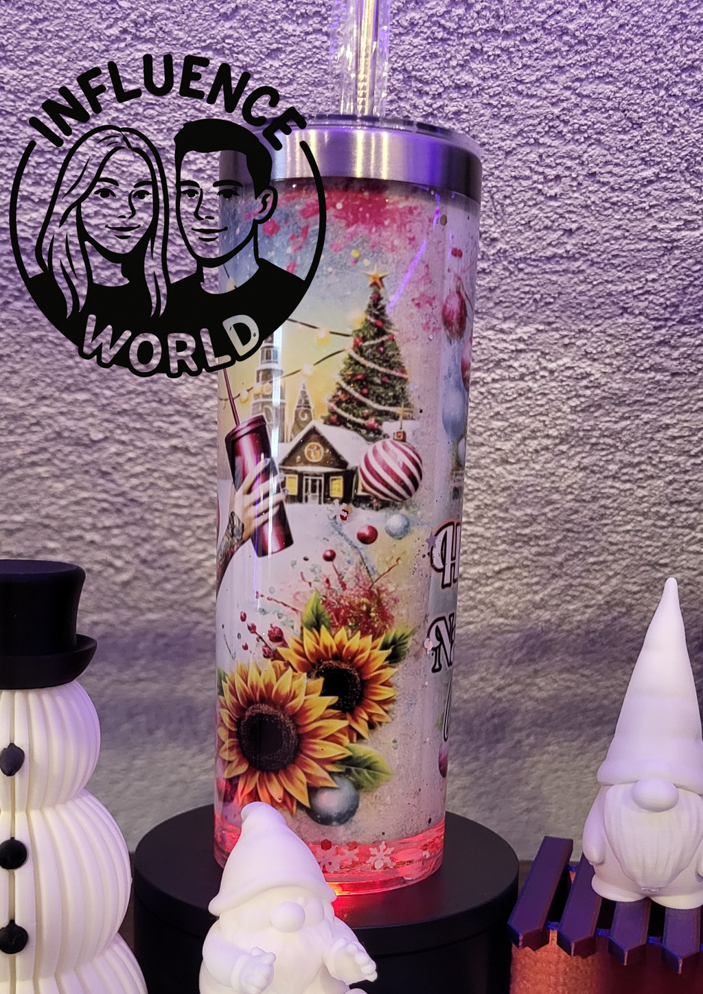 Auf dem Weg zur Liste der Unartigen Tattoogirl  20 OZ Thermobecher Subli Glitzer