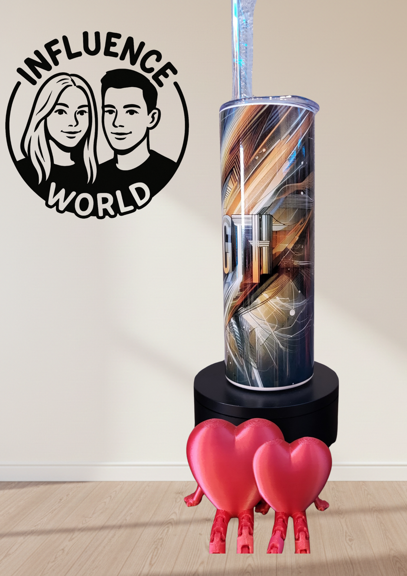 20 OZ sublimierter Tumbler Alubecher für Warm und Kaltgetränke Motiv Stärke Strenght