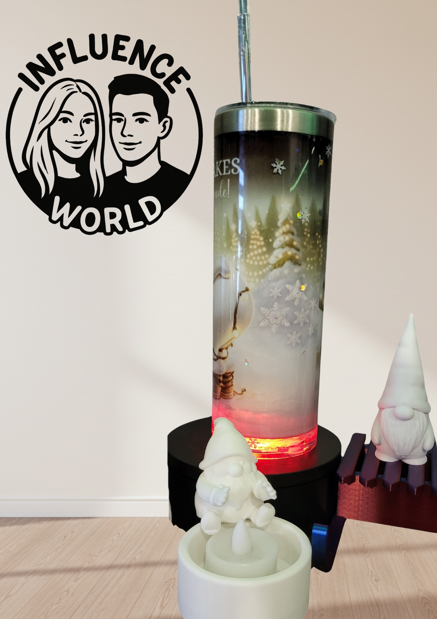 So werden Schneeflocken gemacht 20 OZ Thermobecher mit Glitzer
