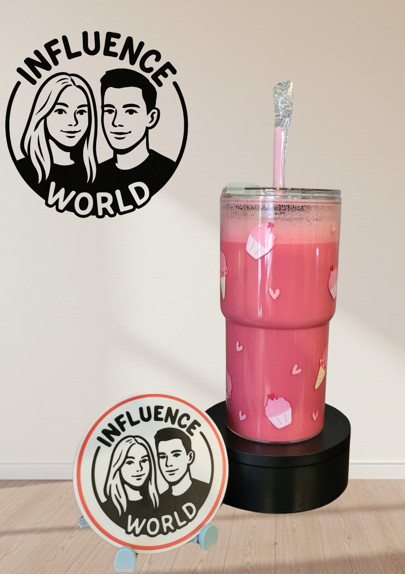 Milkshake Edition 20oz mit Motiv Snowglobetumbler Unikat