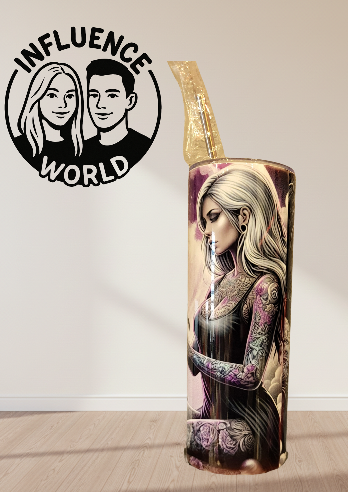 20 OZ sublimierter Tumbler Alubecher für Warm und Kaltgetränke Motiv Drachenpaar