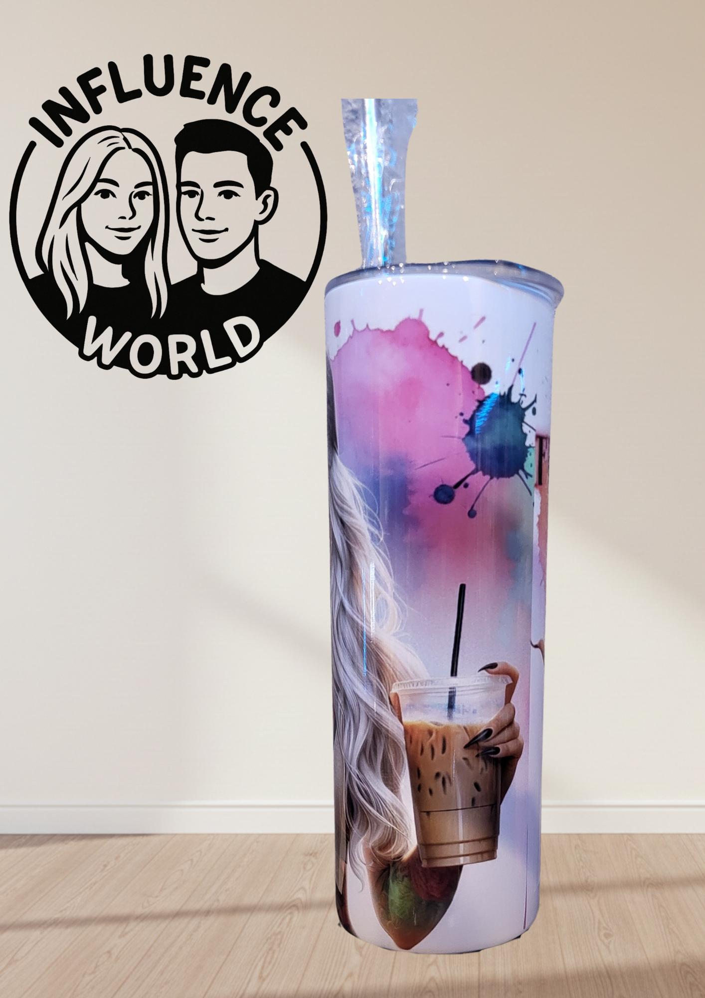 20 OZ sublimierter Tumbler Alubecher für Warm und Kaltgetränke Motiv Hatersfuel