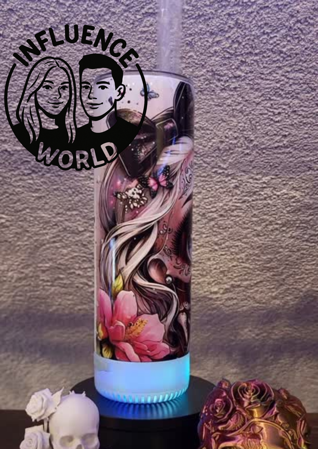 20 OZ sublimierter Tumbler Alubecher MIT SOUNDBOX für Warm und Kaltgetränke Motiv Mein letzter Nerv