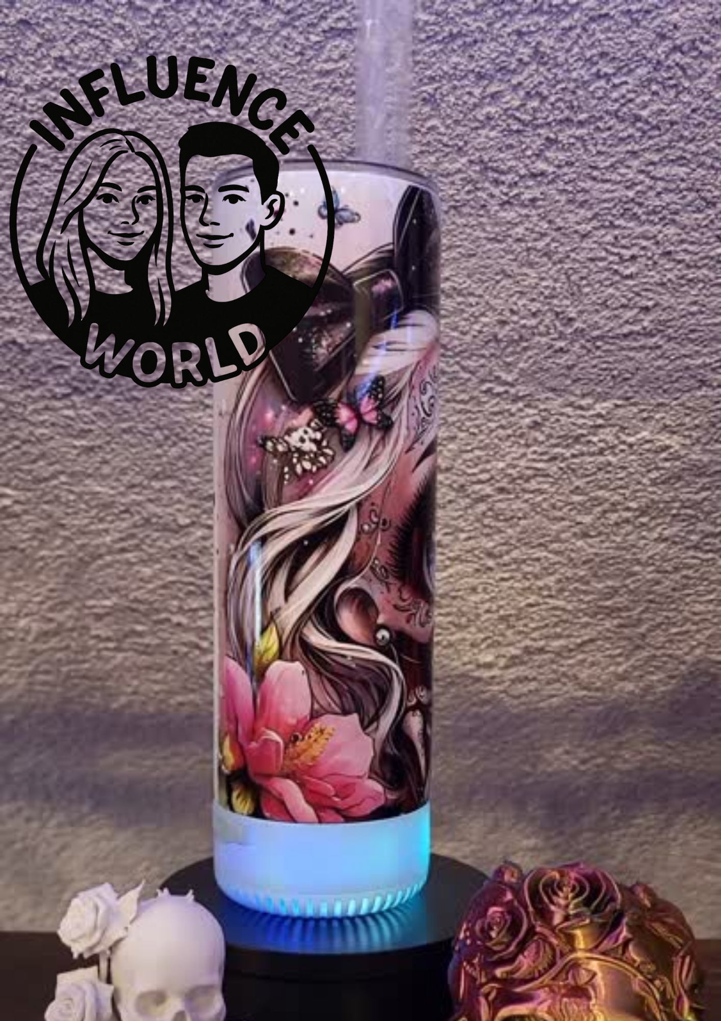 20 OZ sublimierter Tumbler Alubecher MIT SOUNDBOX für Warm und Kaltgetränke Motiv Mein letzter Nerv