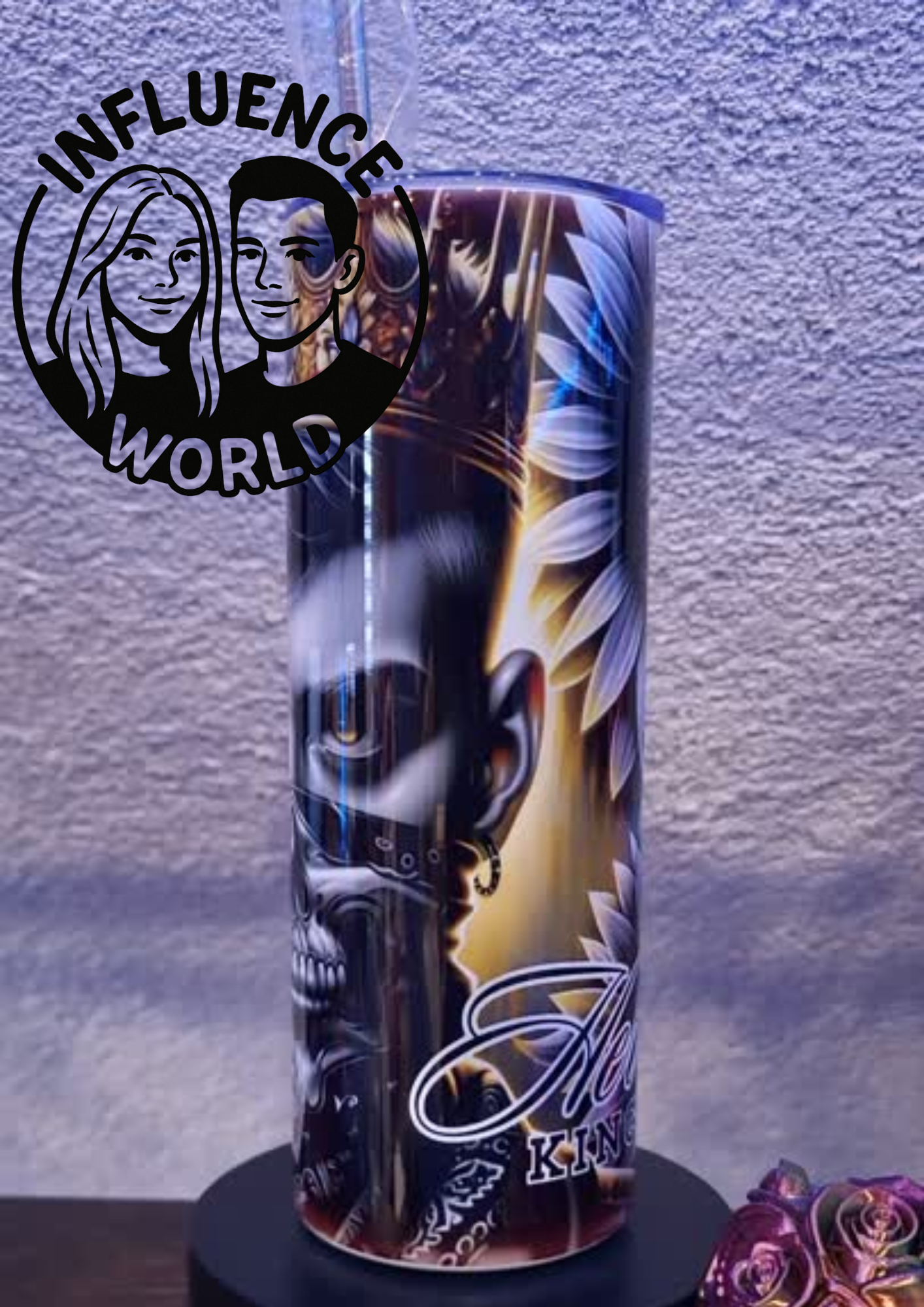 20 OZ sublimierter Tumbler Alubecher für Warm und Kaltgetränke Motiv Her King