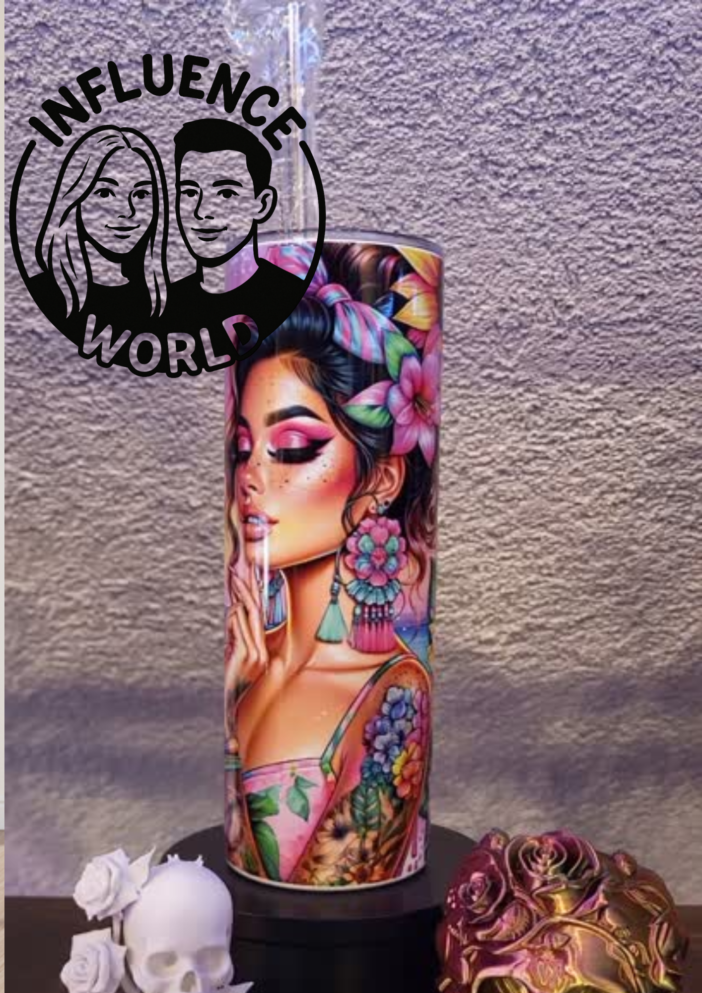 20 OZ sublimierter Tumbler Alubecher für Warm und Kaltgetränke Motiv 5 oclock