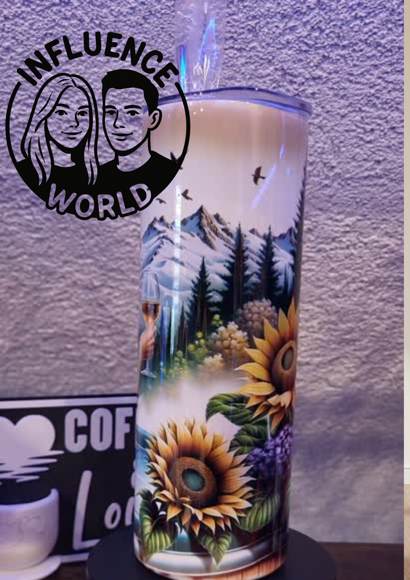 20 OZ sublimierter Tumbler Alubecher für Warm und Kaltgetränke Motiv Cowgirl am Baden