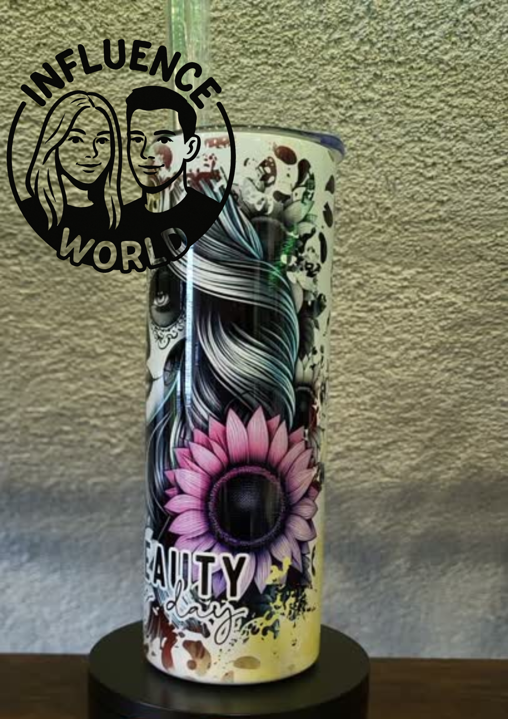 20 OZ sublimierter Tumbler Alubecher für Warm und Kaltgetränke Motiv Find Beauty