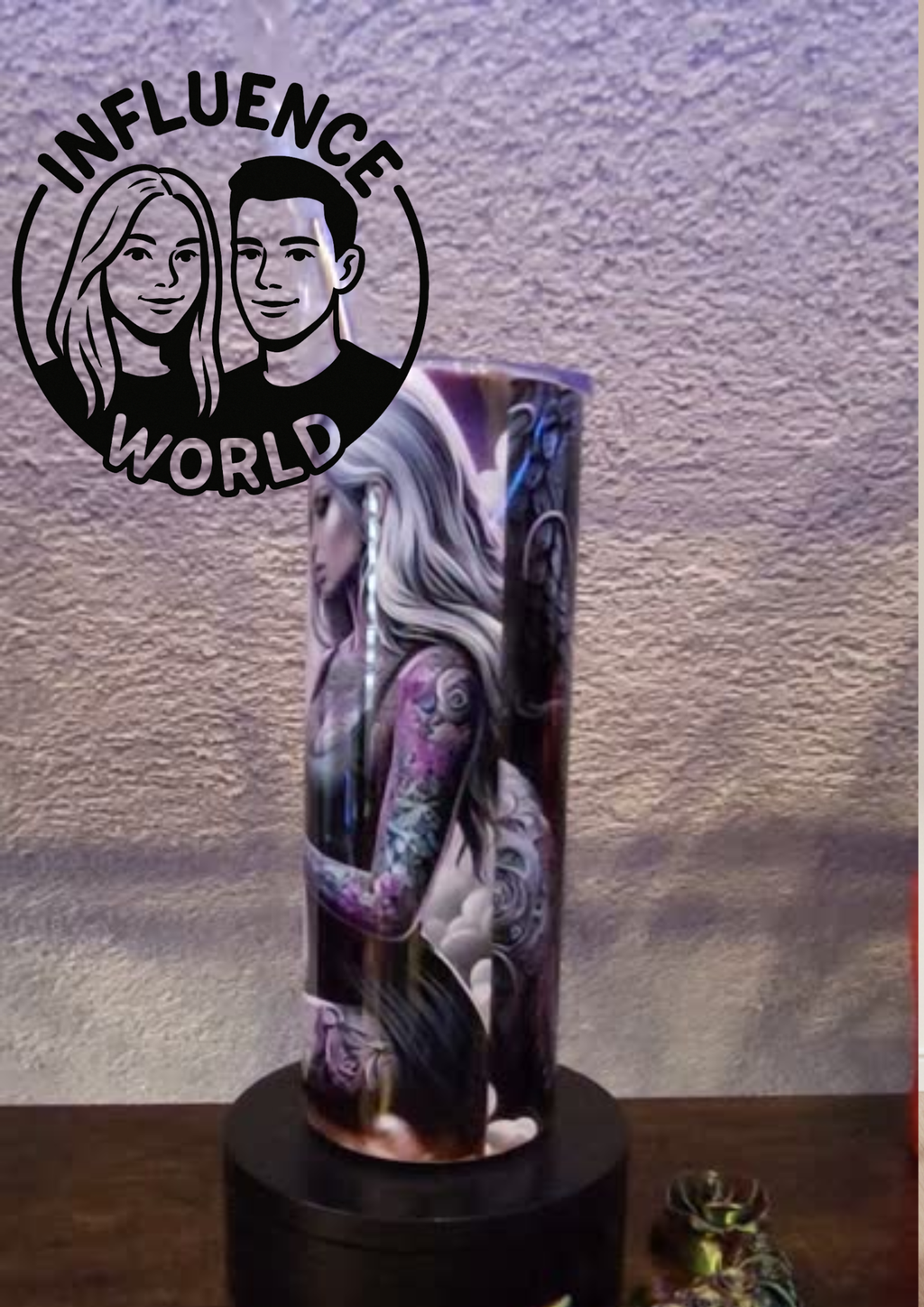 20 OZ sublimierter Tumbler Alubecher für Warm und Kaltgetränke Motiv Drachenpaar