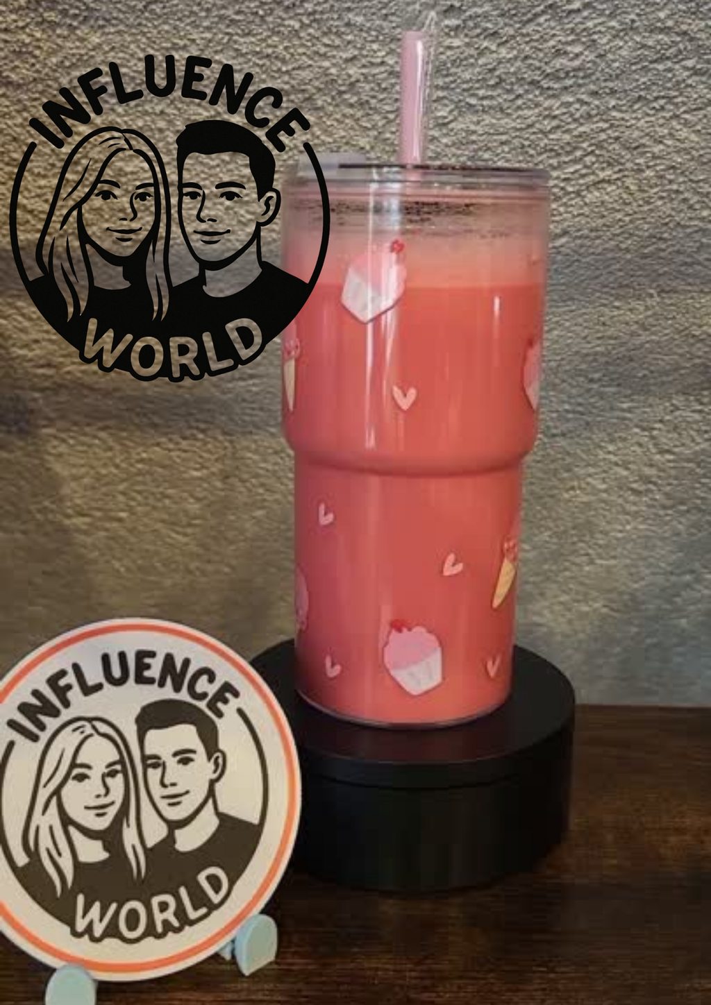 Milkshake Edition 20oz mit Motiv Snowglobetumbler Unikat