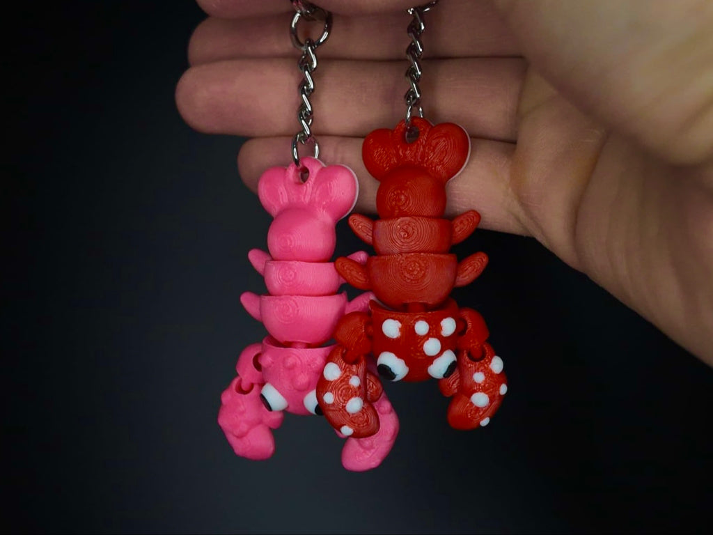 🦞 "Happy Lobster" Schlüsselanhänger – Dein beweglicher Meeresbewohner